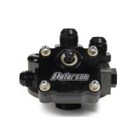 Peterson Fluid Systems - Peterson Remote Filter Mount w/ Primer Pump - Large Filter w/ 1-1/2"-16 Thread - 12 AN