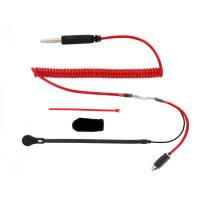Racing Electronics - Racing Electronics RaceTrac 3-Conductor Compact Mic Helmet Kit w/ Coiled Cord