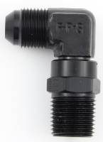 Fragola Performance Systems - Fragola 90 -06 AN Male to 3/8" NPT Male Swivel Adapter - Black