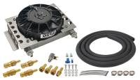 Derale Performance - Derale 15 Row Atomic Cool Plate & Fin Remote Transmission Cooler Kit -6AN