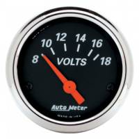 Auto Meter - Auto Meter Designer Black Voltmeter Gauge - 2-1/16"