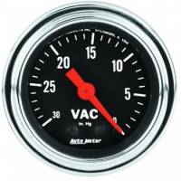 Auto Meter - Auto Meter Traditional Chrome - Mechanical Vacuum Gauge - 2-1/16"