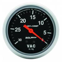 Auto Meter - Auto Meter Sport-Comp Mechanical Vacuum Gauge - 2-5/8"