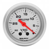 Auto Meter - Auto Meter Ultra-Lite Mechanical Vacuum Gauge - 2-1/16"