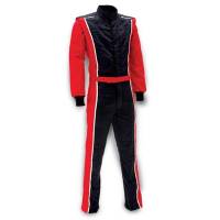 Impact - Impact Racer Firesuit - Black/Red - Large