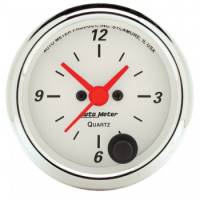Auto Meter - Auto Meter Arctic White Clock - 2-1/16 in.