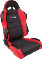 Procar by Scat - ProCar Sportsman Racing Seat - Right Side - Black Velour Inside - Red Velour Wings and Bolsters