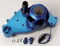 Meziere Enterprises - Meziere SB Chevy LS1 Billet Electric Water Pump - Blue
