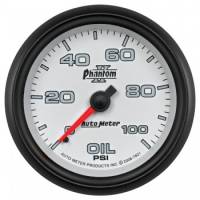 Auto Meter - Auto Meter 2-5/8" Phantom II Oil Pressure Gauge - 0-100 PSI