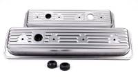 Racing Power - Racing Power Stock Height Valve Covers Baffled Breather Holes Steel - Natural
