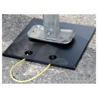 Clear 1 Racing - Clear 1 Racing 12 x 12" Square Jack Pad Plastic - Black
