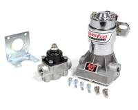 Quick Fuel Technology - Quick Fuel Technology Inline Electric Fuel Pump 125 gph at 14 psi 3/8" NPT Inlet/Outlet Regulator - Silver