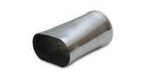 Vibrant Performance - Vibrant 3-1/2" Round to 3-1/2" Oval Exhaust Pipe Transition 6" Long Stainless Natural - Each