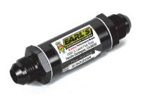 Earl's - Earl's Products Inline Fuel Filter 85 Micron Stainless Element 6 AN Male Inlet/Outlet - Aluminum
