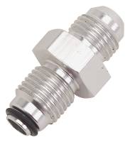 Russell Performance Products - Russell Adapter Fitting Straight 6 AN Male to 9/16-18" Male O-Ring Aluminum - Clear Anodize