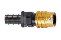 Jiffy-tite - Jiffy-tite 2000 Series Quick Release Adapter Straight 4 AN Hose Barb to Quick Release Socket Valved - FKM Seal