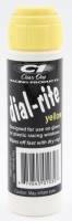 Clear 1 Racing - Clear 1 Racing Dial-Rite Dial-In Marker Window Yellow Safe on Glass/Polycarbonate/Rubber - 1 oz Bottle/Applicator