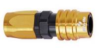 Jiffy-tite - Jiffy-tite 3000 Series Quick Release Hose End Straight 6 AN Hose to Quick Release Socket Valved - FKM Seal