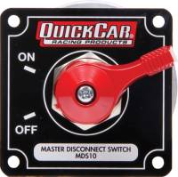 QuickCar Racing Products - QuickCar Master Disconnect Switch - High Amp 4 Post - Black Plate