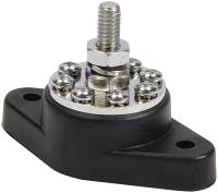 QuickCar Racing Products - QuickCar Power Distribution Post - 8 Location - Black