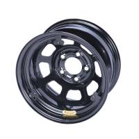 Bassett Racing Wheels - Bassett D-Hole Wheel - 15" x 8" - Black Powder Coat - 3" Backspace - 5 x 5" Bolt Pattern