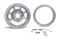 Aero Race Wheel - Aero 53 Series IMCA Rolled Beadlock Wheel - Silver - 15" x 8" - 2" BS - 5 x 4.75" - 23 lbs.