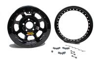 Aero Race Wheel - Aero 33 Series Beadlock Wheel - Black - 13" x 8" - 2" Back Spacing - 4 x 4.50" Bolt Circle - 21 lbs.