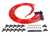 Fuel Injection Enterprises - FIE Sprintmag Spark Plug Wire Set - Suppression Core - 8.2 mm - Red - 90 Degree Plug Boots - HEI Style - Cut to Fit - V8