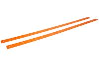 Five Star Race Car Bodies - Five Star 2019 Late Model Body Nose Wear Strips - Flourescent Orange (Pair)