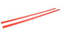 Five Star Race Car Bodies - Five Star 2019 Late Model Body Nose Wear Strips - Flourescent Red (Pair)