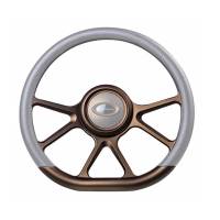Billet Specialties - Billet Specialties Steering Wheel 14" D-Shape Prism Bronze Matte