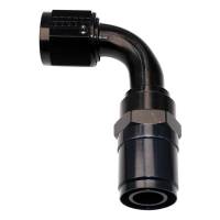 Fragola Performance Systems - Fragola Race-Rite Crimp-On 90 Degree Hose End - 16 AN Hose Crimp to 16 AN Female - Black Anodized