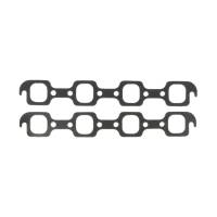 Clevite Engine Parts - Clevite Header Gasket - 1.600 x 1.775" Oval Port - Steel - Core Graphite - SB Ford (Pair)