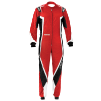 Sparco - Sparco Kerb Karting Suit - Red/Black/White - Size XX-Large