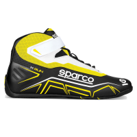 Sparco - Sparco K-Run Karting Shoe - Black/Yellow - Size: 11.5 / Euro 45