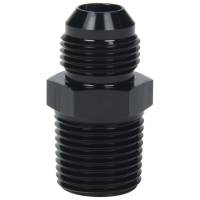 Allstar Performance - Allstar Performance Straight Adapter - 8 AN Male to 1/2" NPT Male - Aluminum - Black Anodize