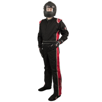 Velocity Race Gear - Velocity 1 Sport Suit - Black/Red - Large