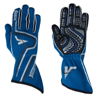 Velocity Race Gear - Velocity Grip Glove - Blue/Black/Silver - X-Large