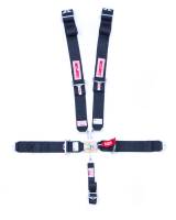 Simpson - Simpson 5 Point Latch & Link Restraint System - 55" Bolt In Seat Belt - Pull Down - Individual Harness - Bolt In - Black