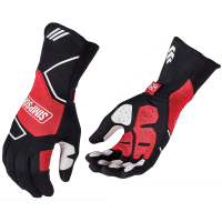 Simpson - Simpson Wheeler Racing Glove - Black / Red - Small