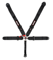Simpson Performance Products - Simpson 5 Point Camlock 55" Restraint - Floor Mount - Pull Down - Individual Harness - Black