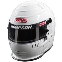 Simpson - Simpson Speedway Shark Helmet - White - 7-3/4