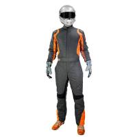 K1 RaceGear - K1 RaceGear Precision II Race Suit - Grey/Orange - Size: 2X-Large / Euro 64
