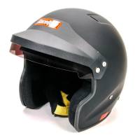 RaceQuip - RaceQuip Open Face Helmet - Medium - Black
