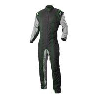 K1 RaceGear - K1 RaceGear GK2 Karting Suit - Black/Green - 3X-Large (68)