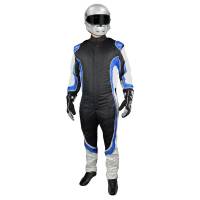 K1 RaceGear - K1 RaceGear Champ Suit -SFI/FIA - Black/Blue - Medium (52)