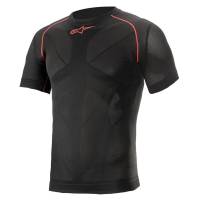 Alpinestars - Alpinestars Ride Tech v2 Summer Short Sleeve Top - Black/Red - Medium/Large
