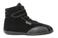 Crow Safety Gear - Crow Mid-Top Youth Driving Shoe - SFI 3-3.5 - Black - Size 1