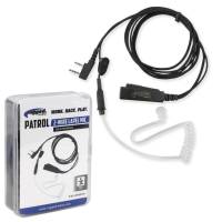 Rugged Radios - Rugged Radios Patrol 2-Wire Lapel Mic with Acoustic Ear Tube for Rugged Handheld Radios