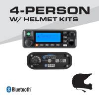 Rugged Radios - Rugged Radios 4-Person - 696 Complete Communication System - with Helmet Kits